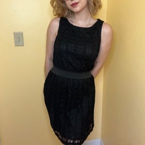 Little black lace dress